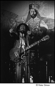 Bob Marley and the Wailers at the Music Hall: Marley performing