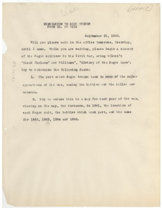 Memorandum from W. E. B. Du Bois to N.A.A.C.P.
