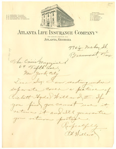 Letter from P. H. Willard to Crisis