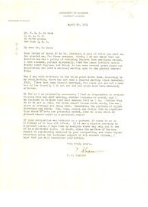 Letter from G. P. Shannon to W. E. B. Du Bois