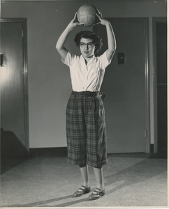 Young woman doing physical therapy