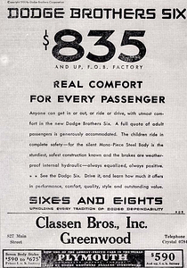 Classen Bros., Inc., 1930
