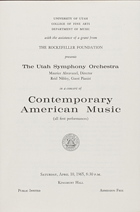 Contemporary American Music (all first performances)