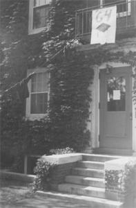 Ivy covered building, 1964.