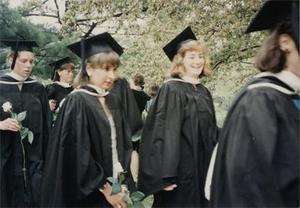 Graduates March to Commencement I.