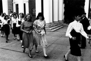 Procession to the Library.