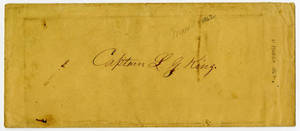 Letter by George Meacham, Lieut. Col., 16th Mass., Camp Hamilton, Va., to Captain King, Company C, 16th Mass.