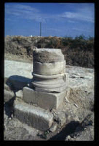 Base of a column at Trench 32, 1976