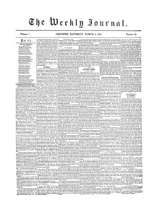 Chicopee Weekly Journal, March 3, 1855
