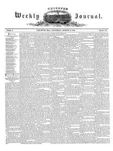 Chicopee Weekly Journal, August 6, 1853