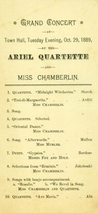"Ariel Quartette" (October 29, 1889)