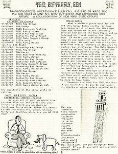 TGIC, Butterfly, EON Newsletter (April 1987)
