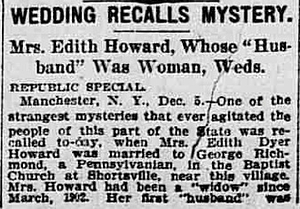 Wedding Recalls Mystery