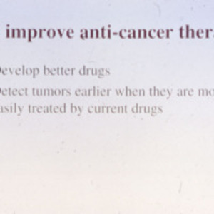 Improve anti-cancer therapy