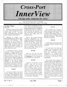 Cross-Port InnerView, Vol. 7 No. 7 (July, 1991)