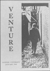Front cover of a Suffolk University literary magazine, Venture , 1968