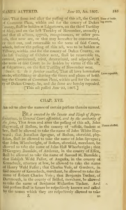 1807 Chap. 0017. An act to alter the names of certain persons therein named.