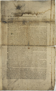 Commonwealth of Massachusetts : In the House of Representatives, June 22, 1781. Whereas the supplied of beef hitherto made by the several towns and plantations in this Commonwealth, for the purporse of furninshing our army...