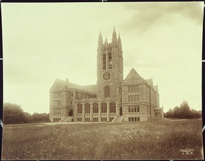 Gasson Hall, the first building on Boston College's Chestnut Hill campus