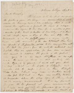 Joseph Alden letter to Heman Humphrey, 1839 August 9