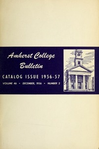 Amherst College Catalog 1956/1957