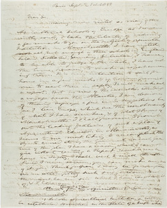 Edward Hitchcock letter to an unidentified recipient, 1850 September 21