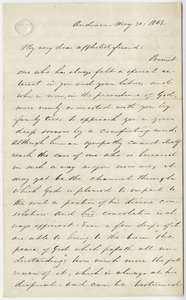 Elijah Barrows letter to Edward Hitchcock, 1863 May 30