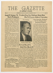 The gazette of Amherst College, 1944 March 17