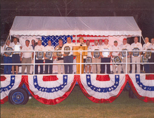 Closing ceremony--Vietnam Wall