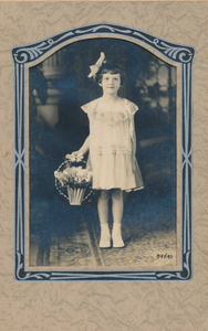 My aunt, the flower girl