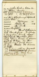 Tewksbury Almshouse Intake Record: Cook, Alice
