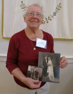 Kay Mayhew at the Martha's Vineyard Mass. Memories Road Show