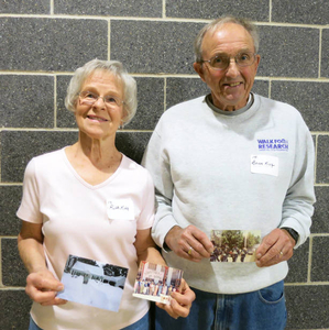 Ruth King and Brian King at the Wilmington Mass. Memories Road Show