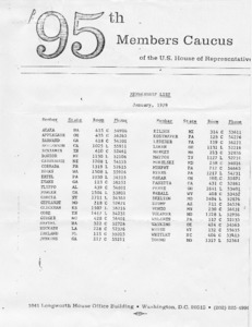 95th Members Caucus of the U.S. House of Representatives