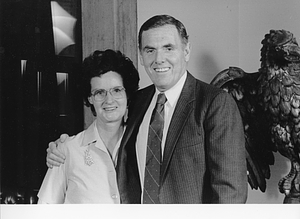 Virginia McManus and Mayor Raymond L. Flynn