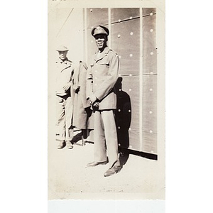 Unidentified soldier poses for Winifred Irish Hall
