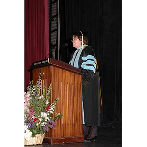 Faculty member speaks at School of Nursing convocation