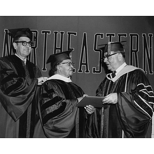 Melnea A. Cass receives her honorary degree from President Knowles