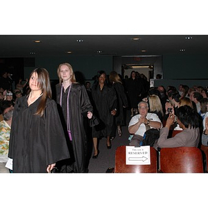 Students proceed into School of Nursing convocation