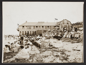 Beach & Cottage Club, north, watching the water sports, Falmouth Heights, Mass.