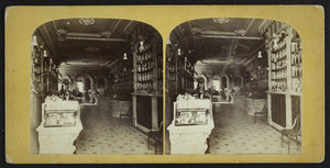 Interior view of Brown's Drug store, Boston