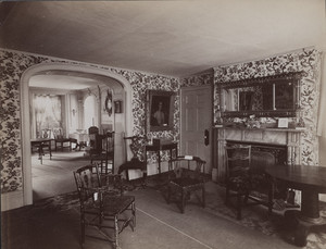 Interior view of the Royall House, parlors, Medford, Mass., undated