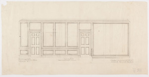 Second story hall elevation, 1/2 inch scale, residence of F. K. Sturgis, "Faxon Lodge", Newport, R.I.
