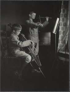 John Adams Patterson and Henry W. Patterson, III playing instruments