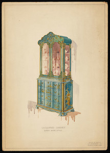 "Lacquered Cabinet, Queen Anne Style"