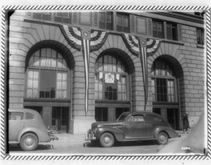 Park Sq. Building - decorations for Am. Legion Convention