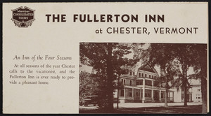 Brochure for The Fullerton Inn, Chester, Vermont, 1930s