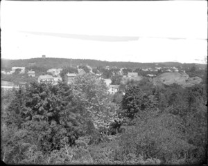 View of a town from on high