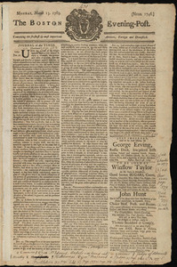 The Boston Evening-Post, 13 March 1769