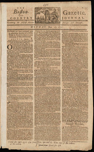 The Boston-Gazette, and Country Journal, 17 June 1771